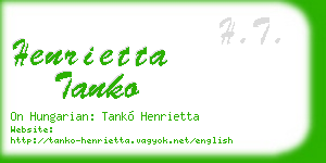henrietta tanko business card
